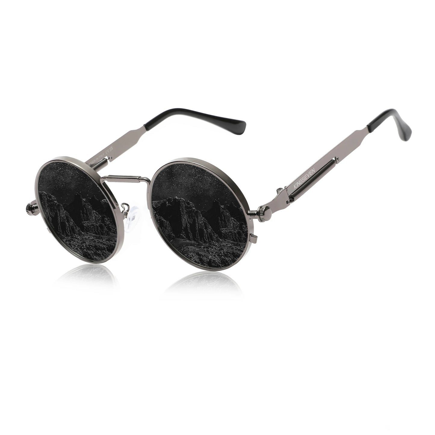 KINGSEVEN Round Sunglasses for Men