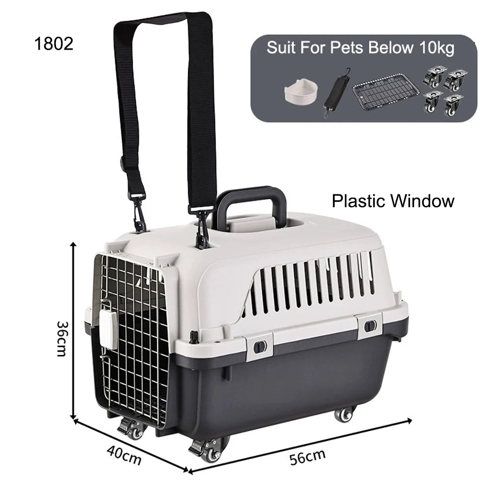 33” Airline-Approved Large Dog Travel Crate