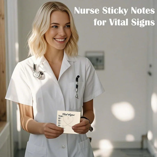 Patient Vital Signs Sticky Note Pad