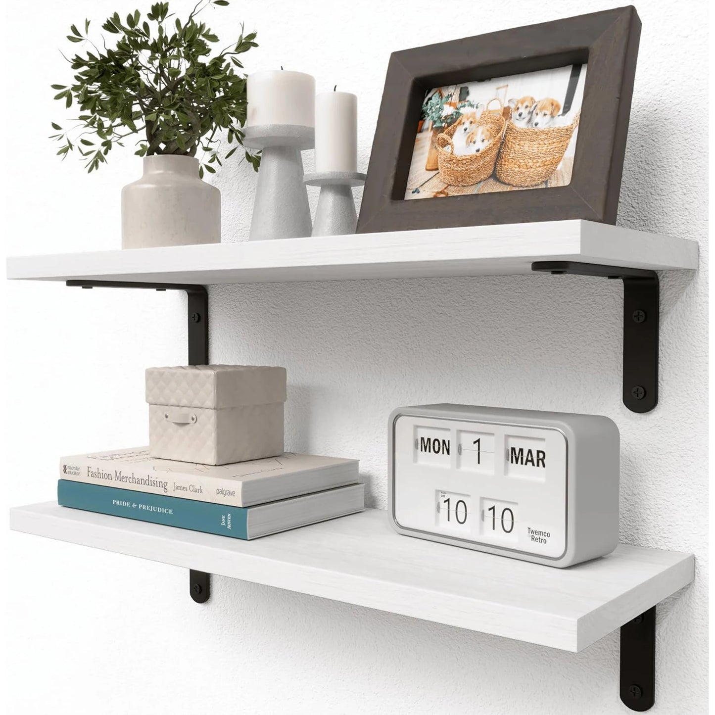 Wooden Floating Wall Shelves Set