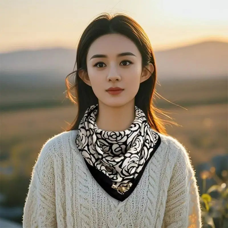 Luxury Design Magnetic Square Scarf