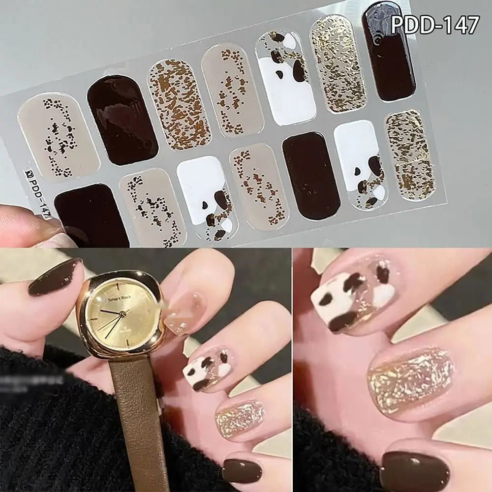14Strips Gel Nail Stickers