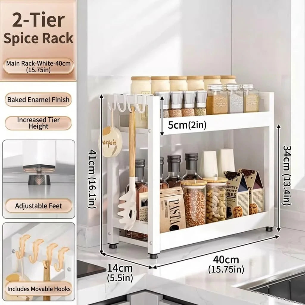 Wall-Mounted Kitchen Storage Shelf