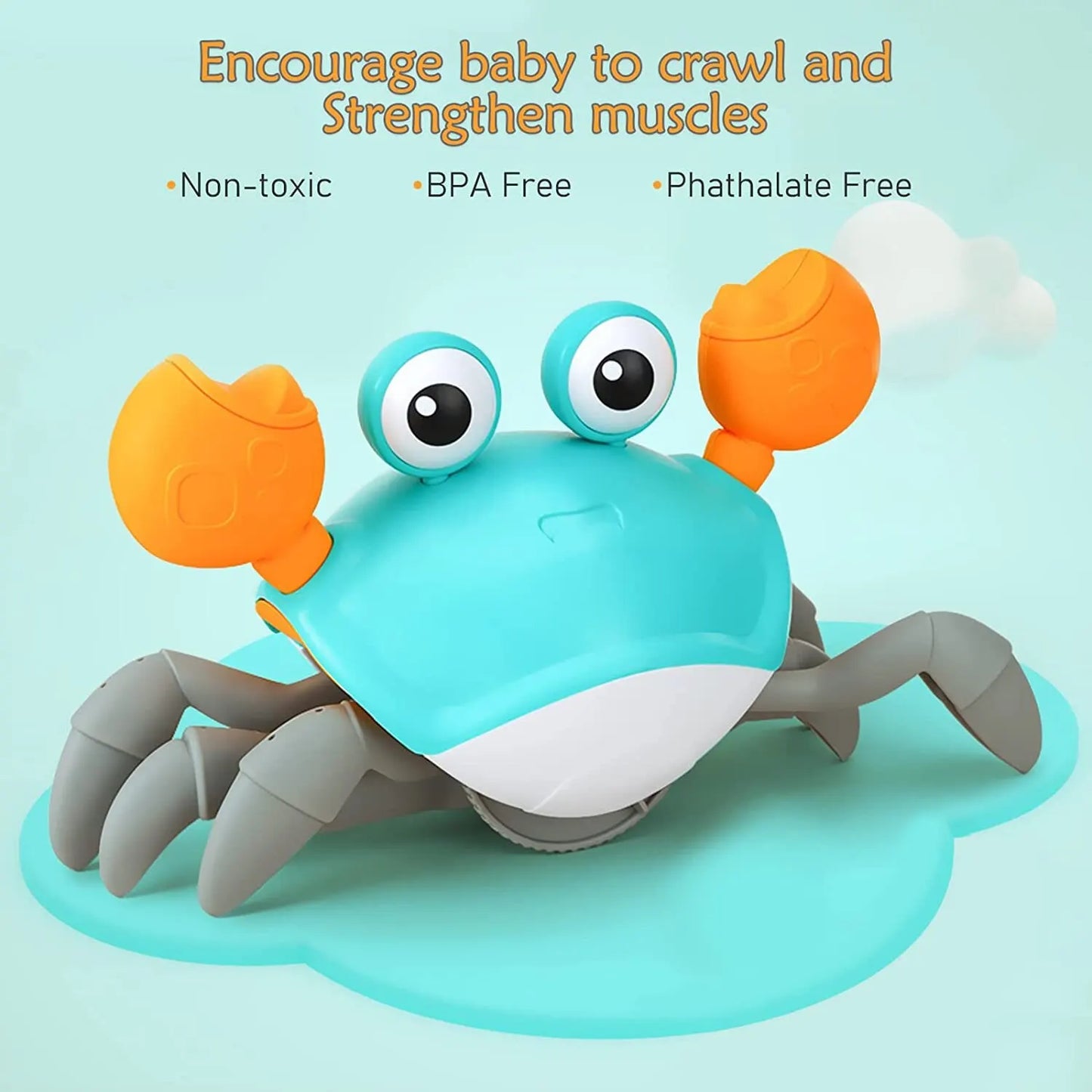 1Pc Escape Crab Crawling Electronic Pet With Music