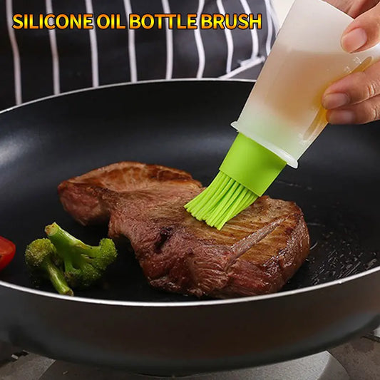 Kitchen Household Oil Pot Silicone Brush