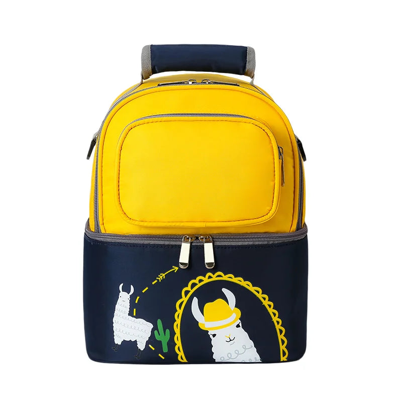 Large Capacity Double Layer Lunch Bag