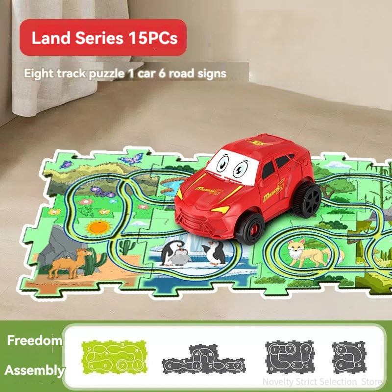 Puzzle Toy Set Rail Car
