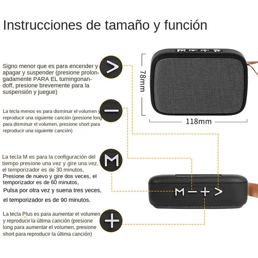 Portable Bluetooth Fabric Speaker