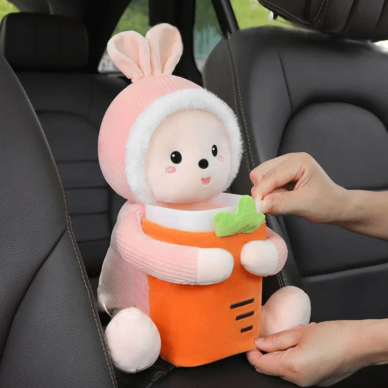 Cute Car Tissue Box 2 In 1Cartoon Holder