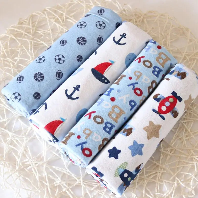 4Pcs/Pack 76x76cm 100% Cotton Flannel Diapers