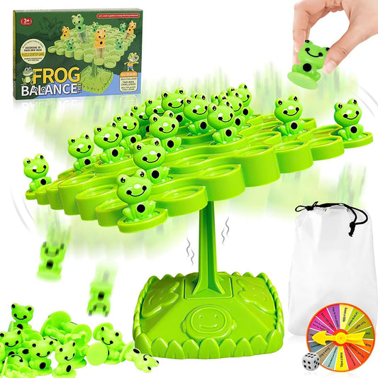 Frog Balance Tree Children Montessori Math Toy