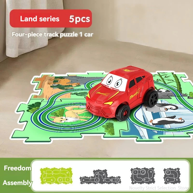 Puzzle Toy Set Rail Car