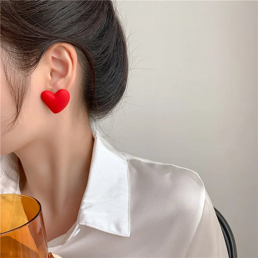 Acrylic Love Eardrop Earrings