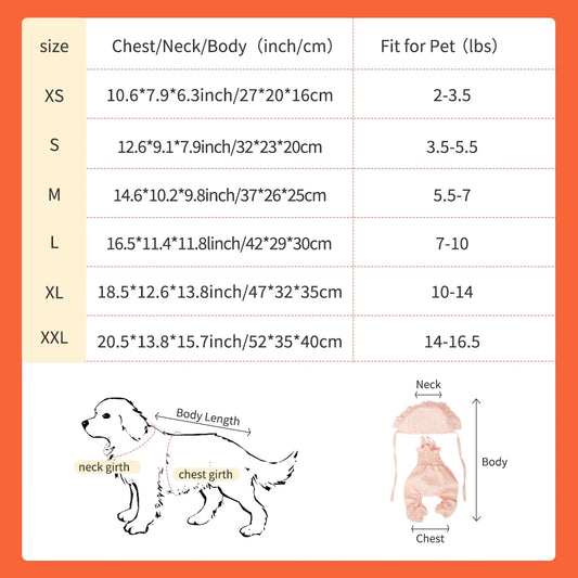 Plaid Dog Pajamas – Cute Full Body Pet Sleepwear with Feet