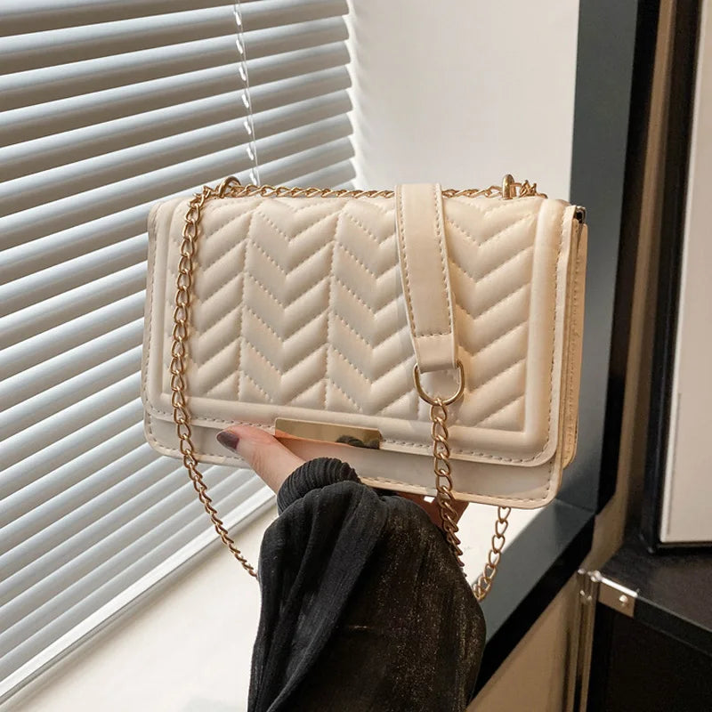 Striped Women's Shoulder Bag