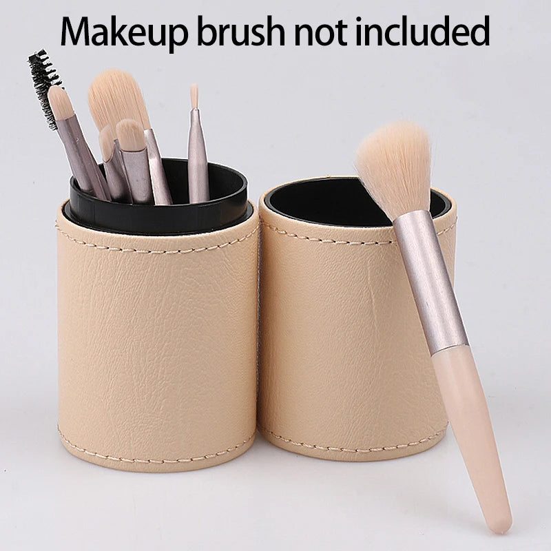 Portable Makeup Brush Holder With Lid