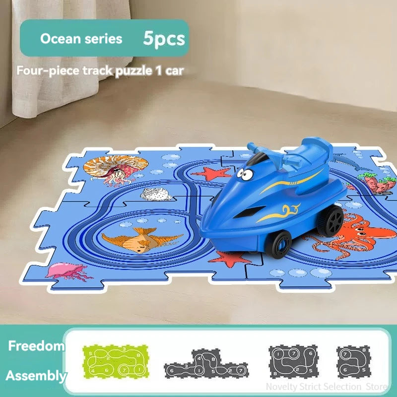 Puzzle Toy Set Rail Car