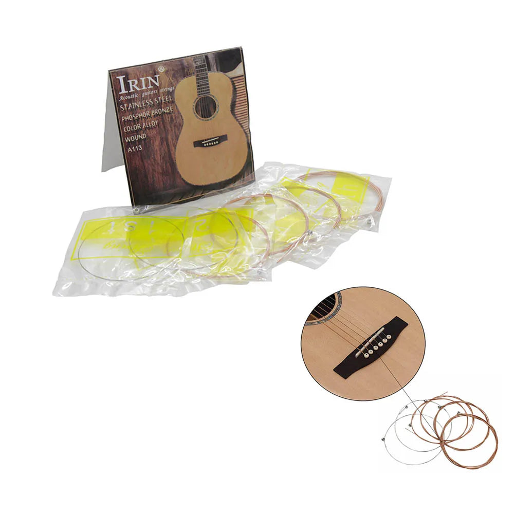 6Pcs Acoustic Guitar Strings