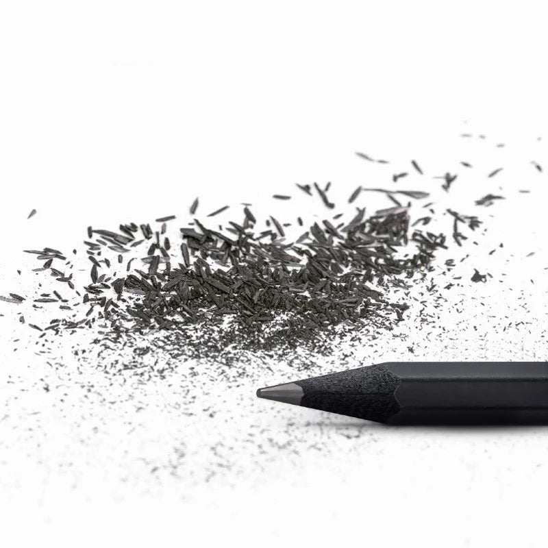 Black Wood Graphite Pencil Set