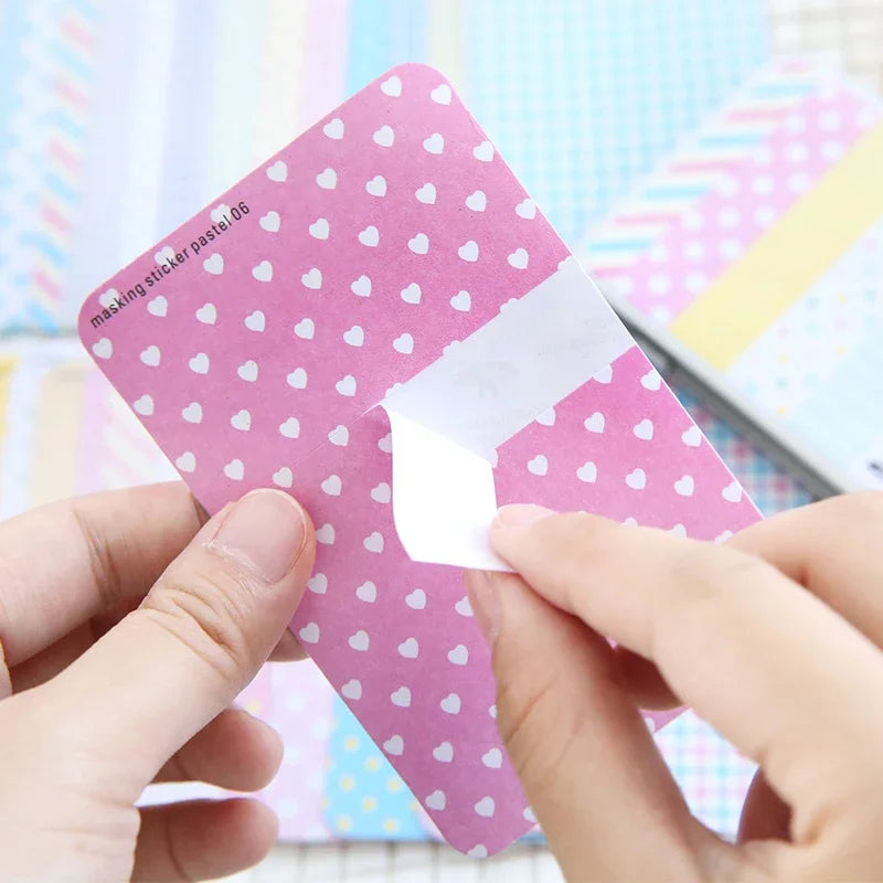Korean Kawaii Stationery Marking Tape Craft Stickers