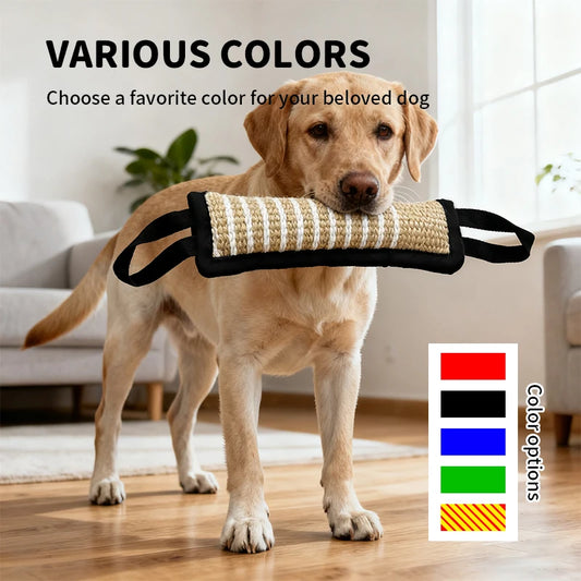 Linen Dog Bite Tug Training Stick