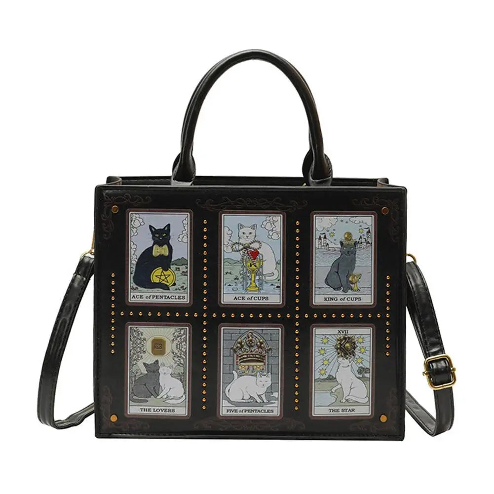 Cat Tarot Print Women’s Handbag