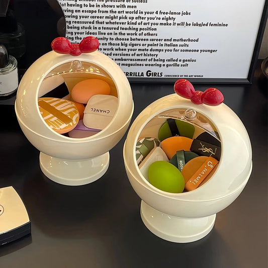 Cute Desktop Bow Storage Box Organizer