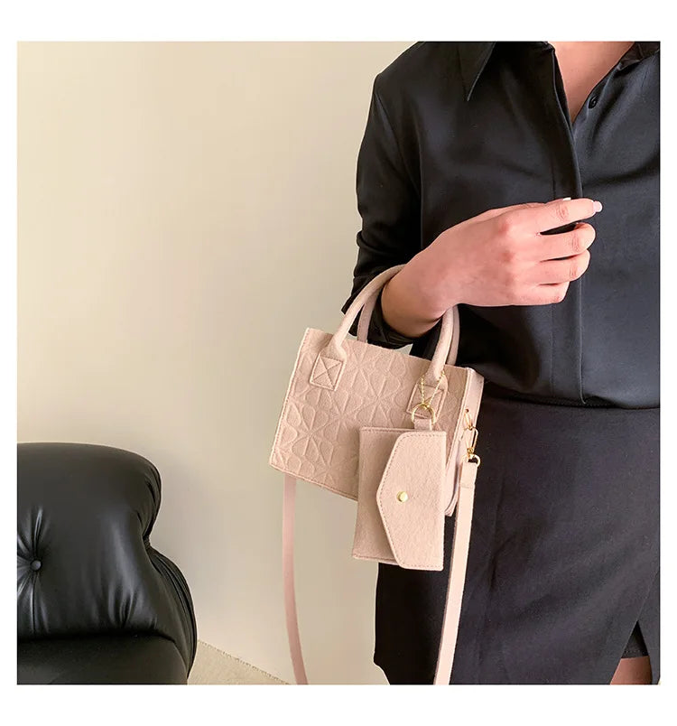 Shoulder Diagonal Two-Piece Bag