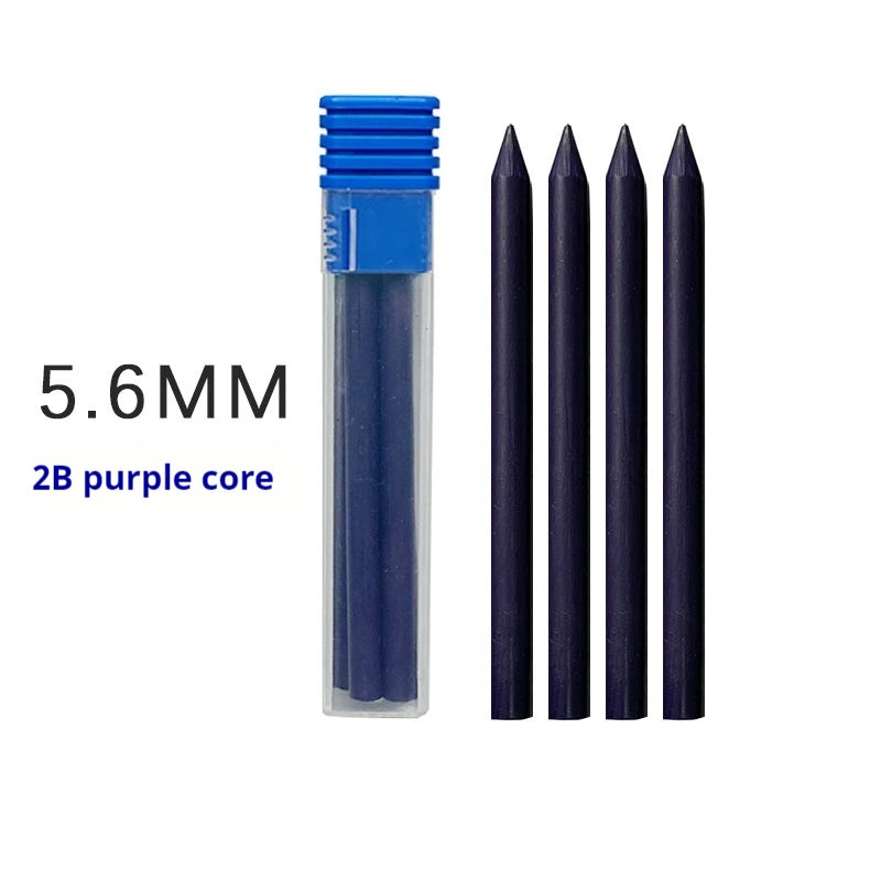 1Pack 5.6 mm Lead 2B/4B/6B/8B Graphite Lead Refill