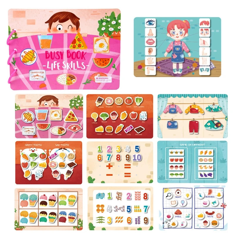 Children Busy Book Montessori For Toddler