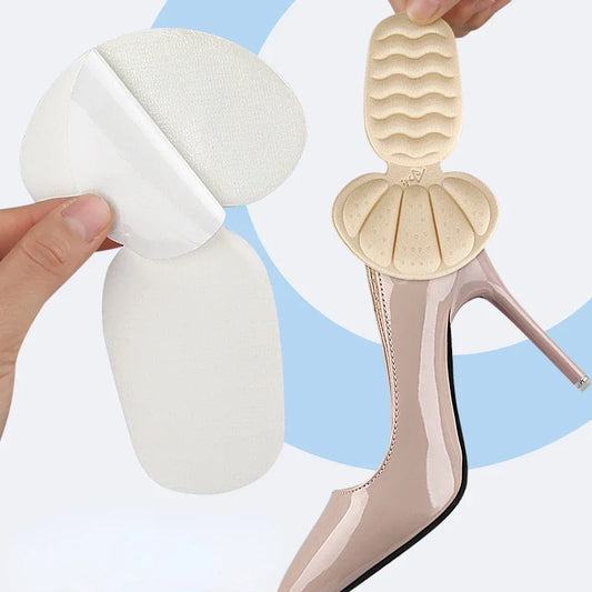 T-Shaped Heel Cushion Pads for High Heels, Pressure-Relief Shoe Inserts