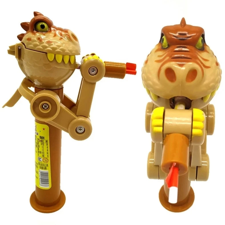Dinosaur Lollipop Robot Holder