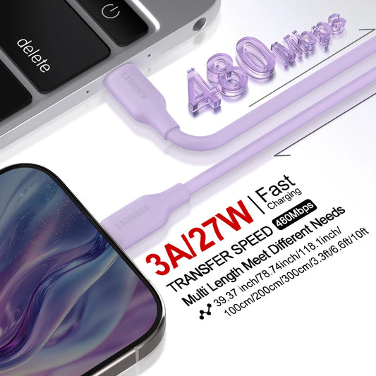 Silicone Lightning Fast Charge Cable