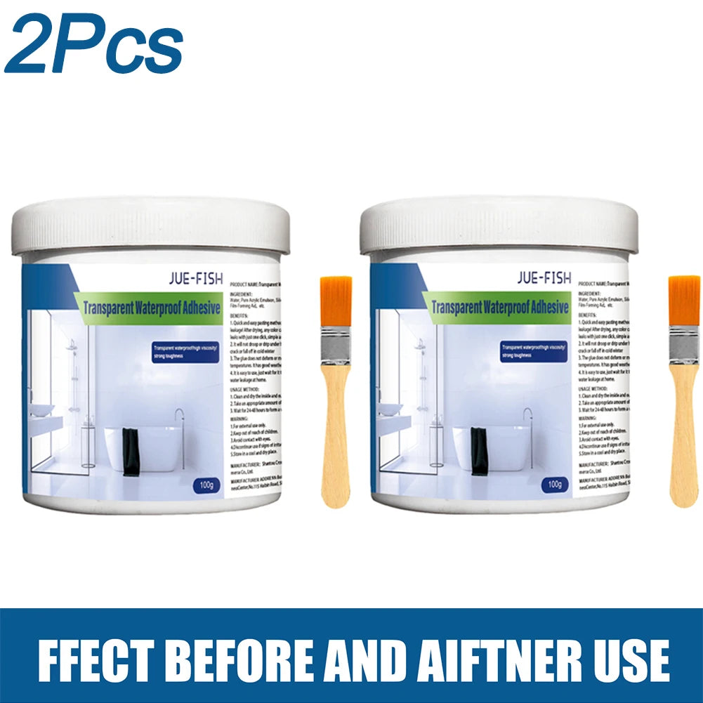 100/900g Transparent Waterproof Agent Toilet Anti-Leak Glue