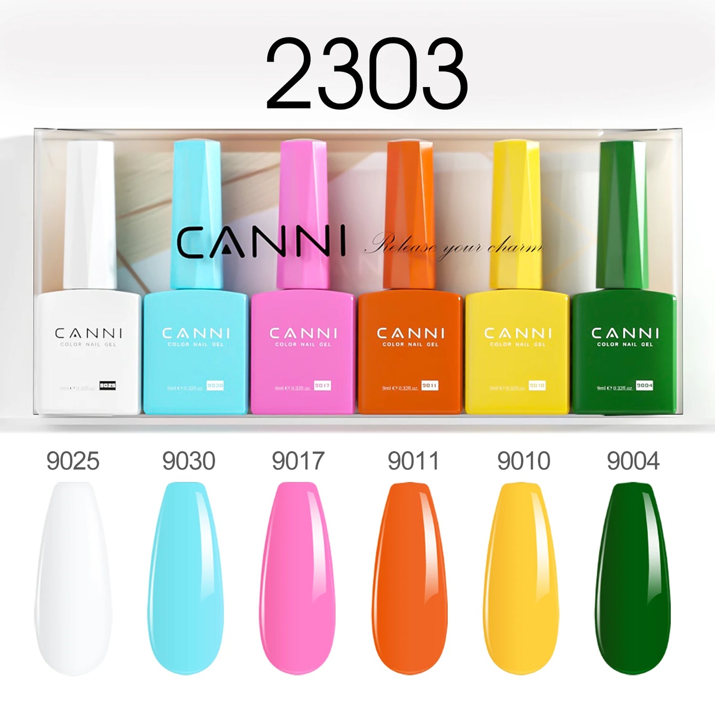 2/6pcs/kit CANNI HEMA FREE Nail Gel Polish Kit Semi Permanent