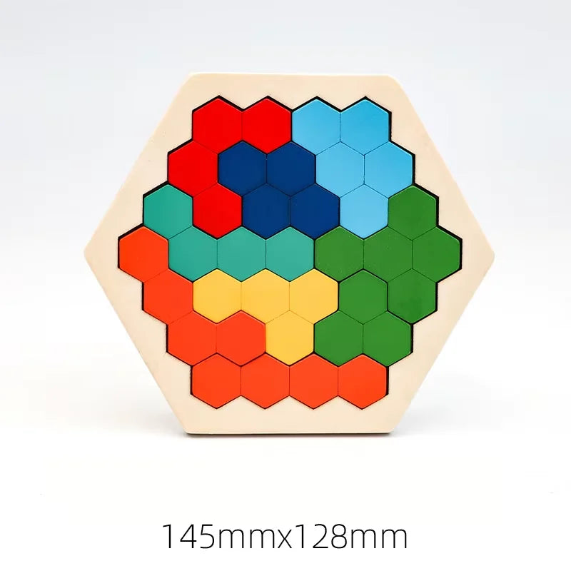 1 Set Wooden Blocks Puzzle Toy