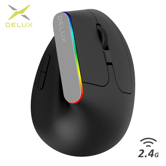 Delux M618C Wireless Silent Ergonomic Gaming Mouse