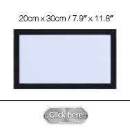 A3 Magnetic Dry Erase Whiteboard with Wooden Frame