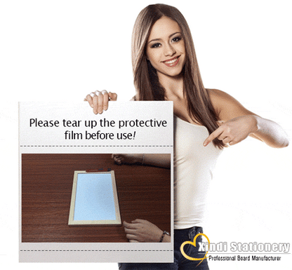 A3 Magnetic Dry Erase Whiteboard with Wooden Frame