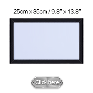 A3 Magnetic Dry Erase Whiteboard with Wooden Frame