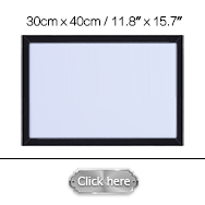 A3 Magnetic Dry Erase Whiteboard with Wooden Frame