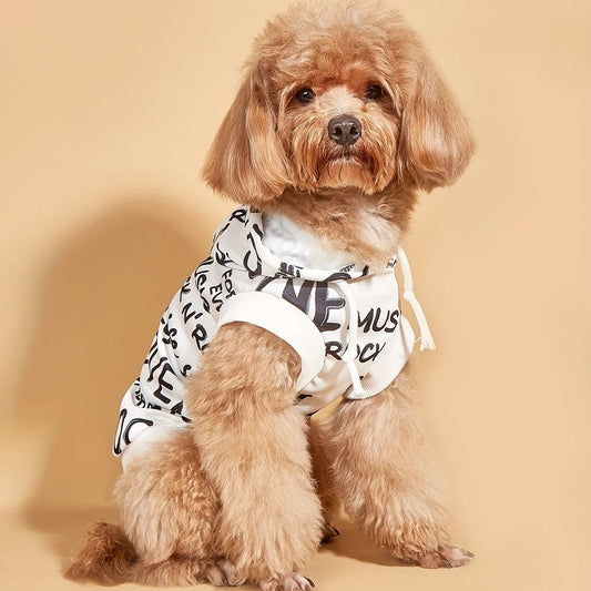 Cute Hooded Pet Sweatshirt for Small Dogs & Cats