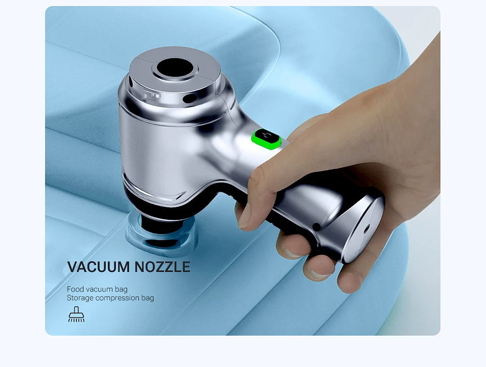 Wireless 3-in-1 Portable Car Vacuum with HEPA Filter & USB-C Charging