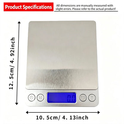 High-Precision Digital Gram Scale with Backlit Display