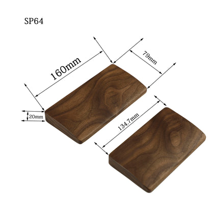 Wooden Walnut Wrist Rest for Split Keyboard