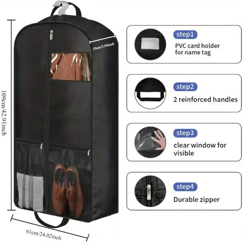 Travel Garment Suit Bag with Gusset