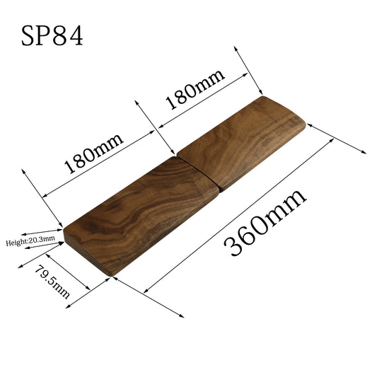 Wooden Walnut Wrist Rest for Split Keyboard