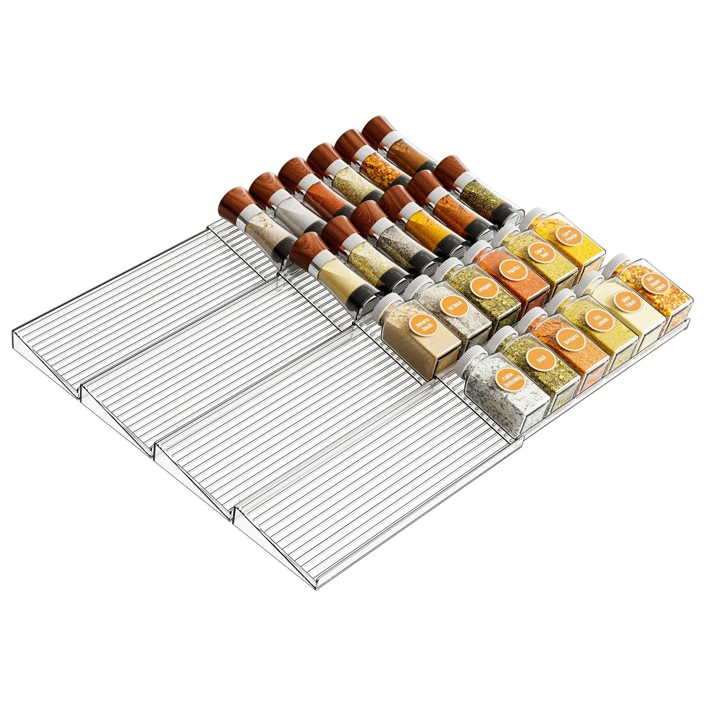 Adjustable Multi-Layer Kitchen Spice Storage Rack
