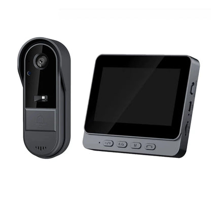 Smart Wireless Video Doorbell with 4.3” Indoor Display & Night Vision