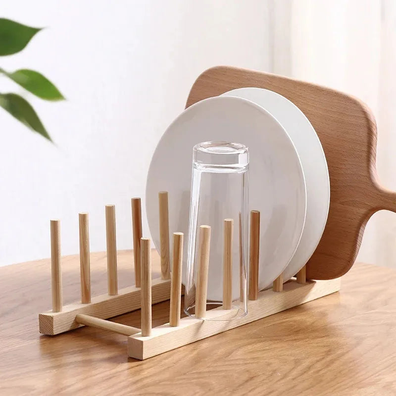 Wooden Kitchen Dish Drying Rack